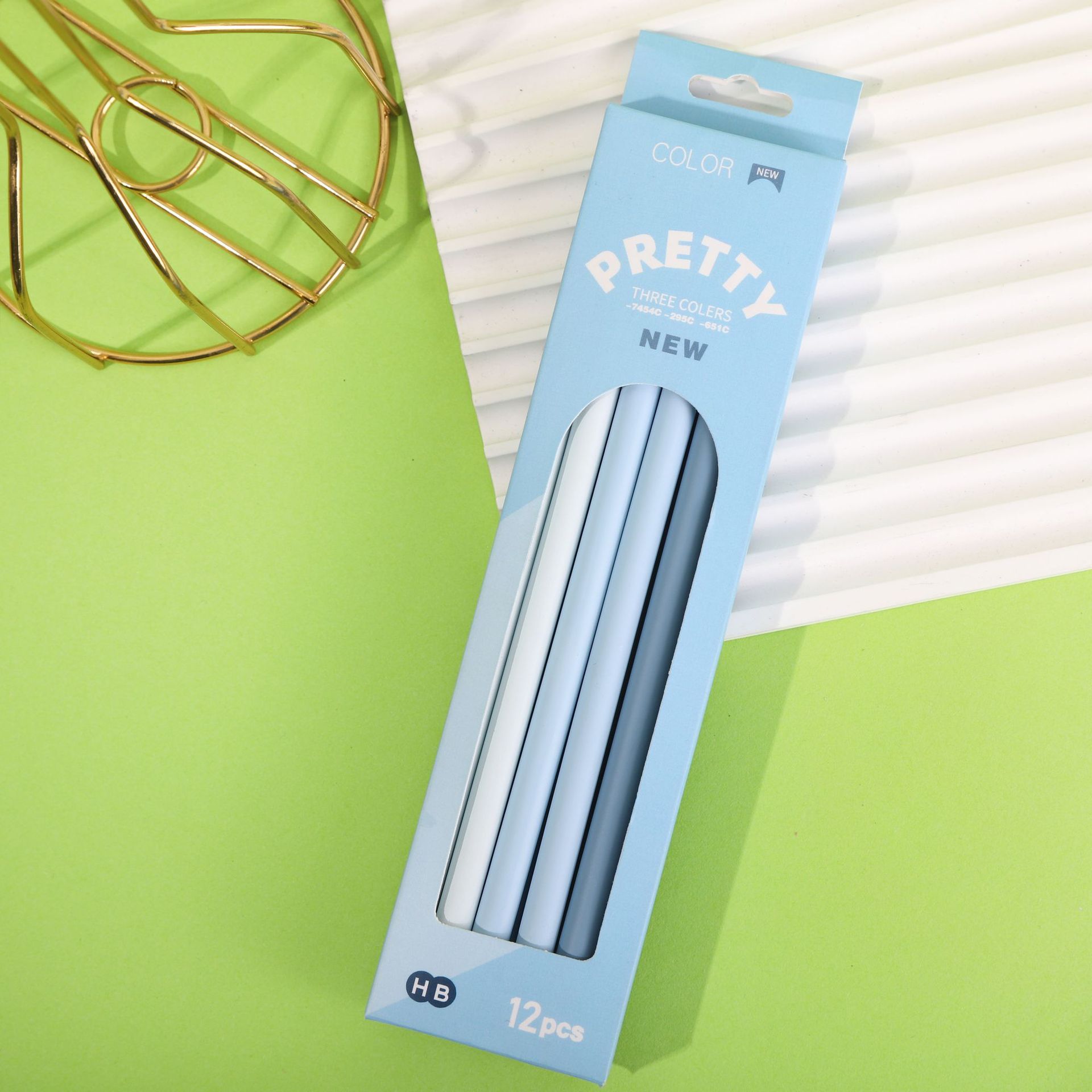 奔贝儿2B铅笔12支一盒渐变hb铅笔小学生专用书写工具马卡龙圆杆笔详情10