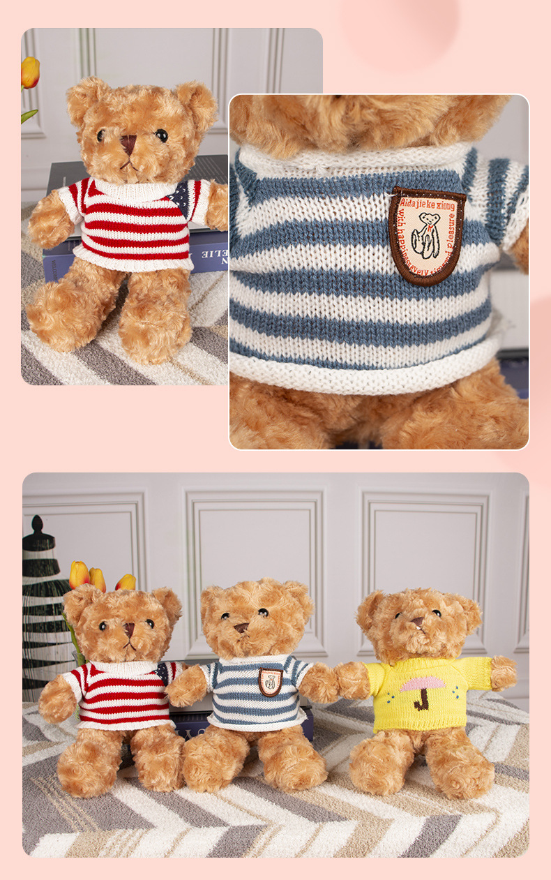 毛衣泰迪熊公仔 小熊公仔布娃娃批发生日礼物泰迪熊毛绒玩具玩偶详情10