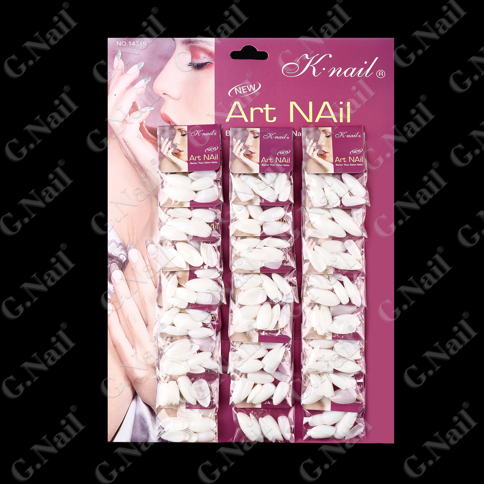 Gnail Knail正品卡装美甲假指甲片系列24片24包卡装全贴穿戴甲美甲批发非洲南美洲畅销跨境爆品详情5
