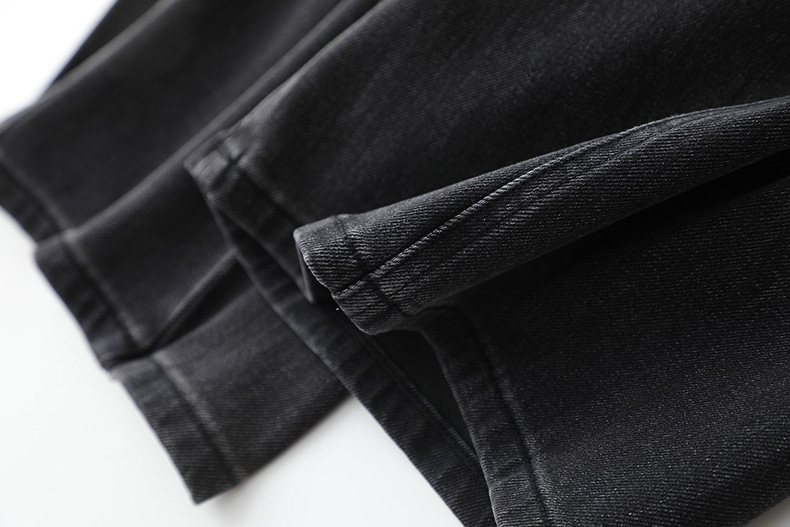 2025春款摩登复古水洗牛仔裤 显高显腿长高腰宽松百搭直筒阔腿裤详情42