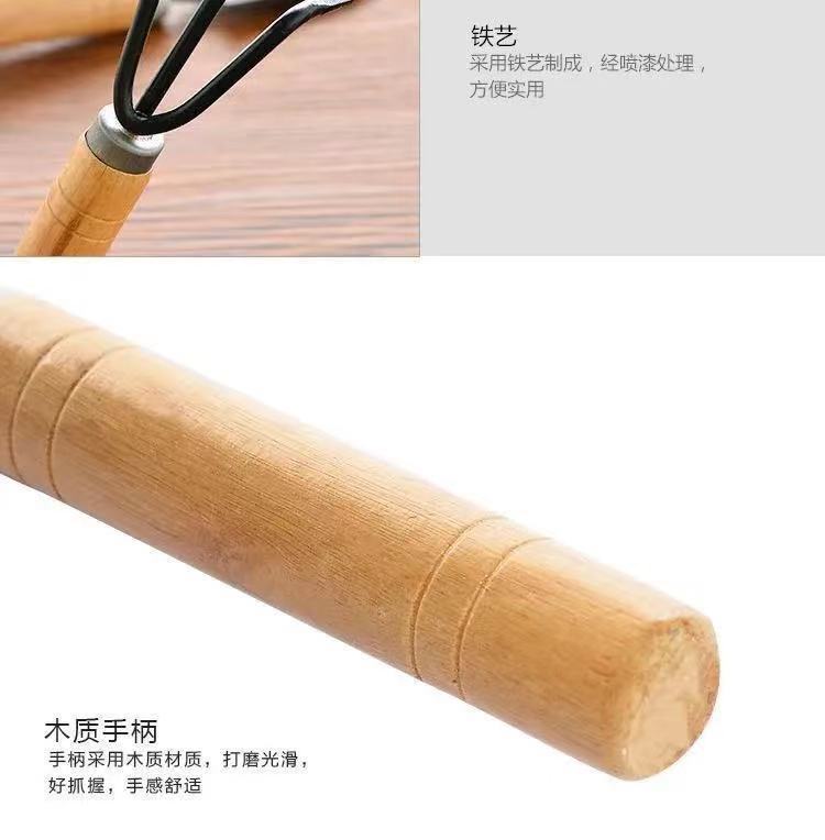 【3件套】园艺大三件套盆栽小铲子花园小铁铲室内花卉盆栽松土种花种菜工具T详情10