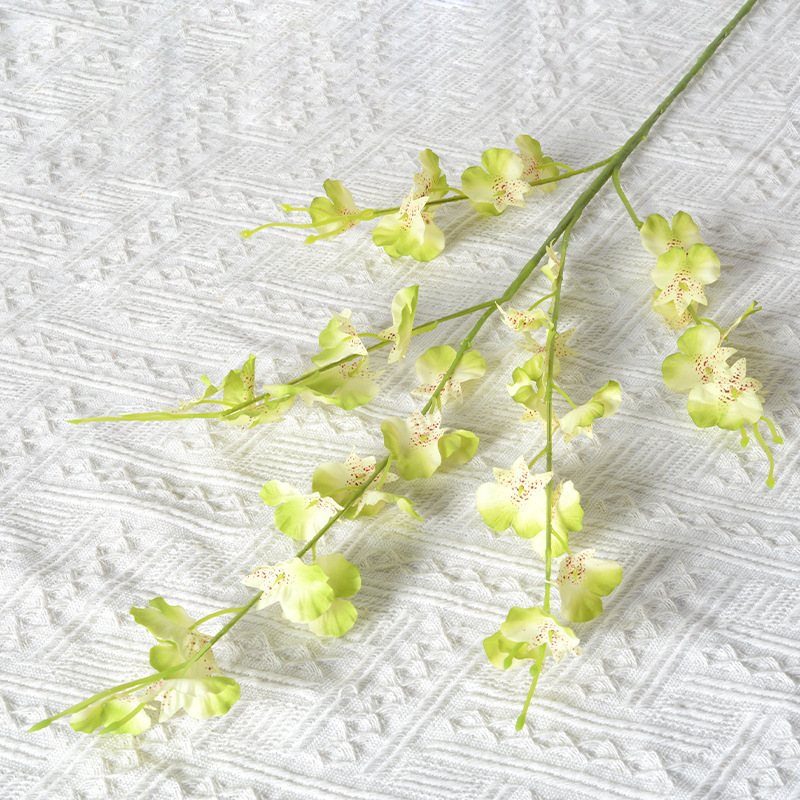 仿真跳舞兰黄色文心兰家居装饰5叉跳舞兰 北欧花艺摆件花束跳舞兰详情7