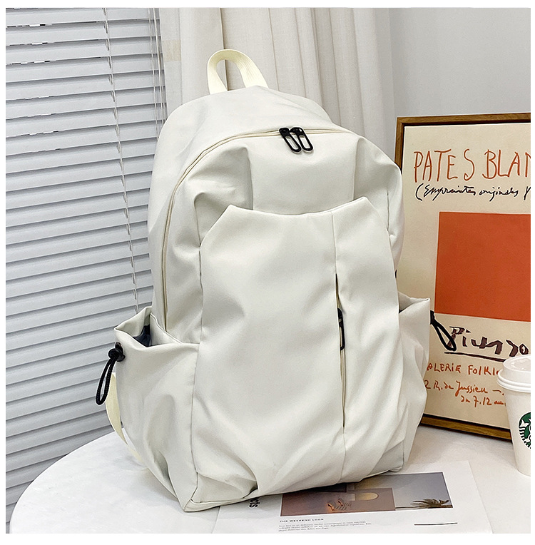 跨境新款双肩包大容量男女学生书包简约休闲短途出差商务电脑包详情21