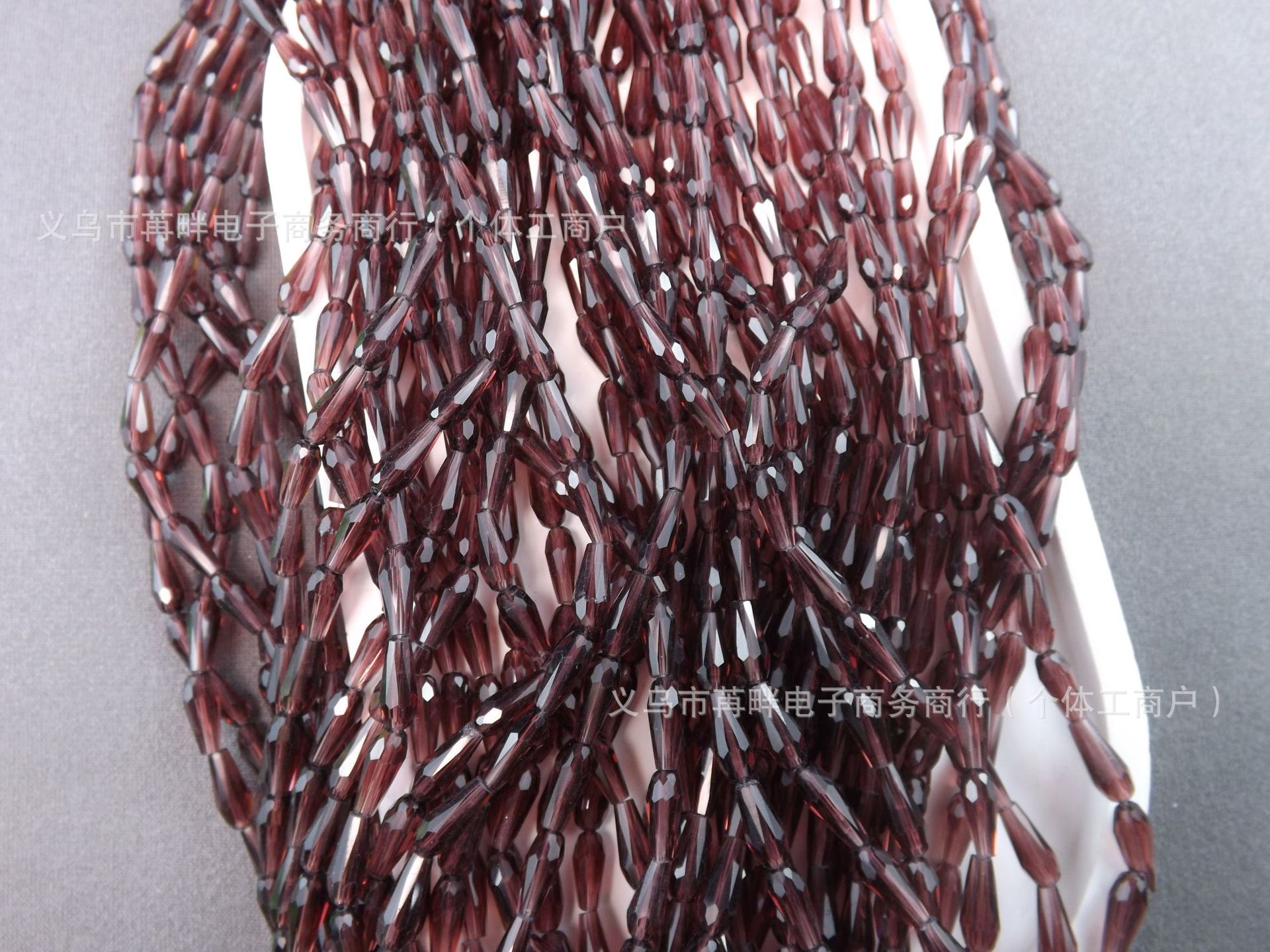 4mm*9mm长水滴人鱼泪晶晶diy水晶饰品配件玻璃珠子长水滴晶晶配件详情49