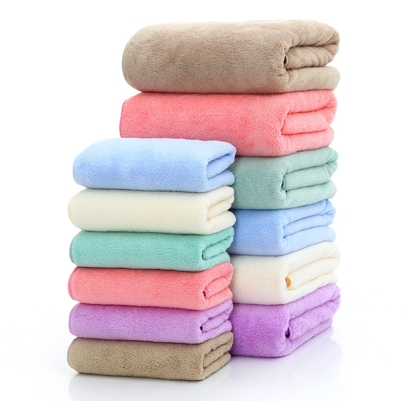 【 Chi Jia 】 35*75 high-density Coral Fleece beauty Gift Promotion: Absorbent lockstitch soft towel as a return gift pic 13