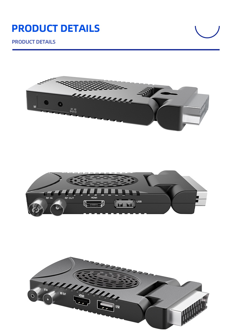 The 2024 new model supports European export of DVB-T2 Scart h265 Spanish high-definition digital set-top box pic 7