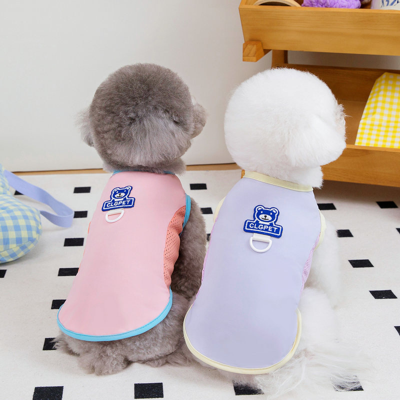 Cool summer new pet vest for cats and dogs, small dog Teddy Bichon Frise Pomeranian 25 refreshing vest pic 4