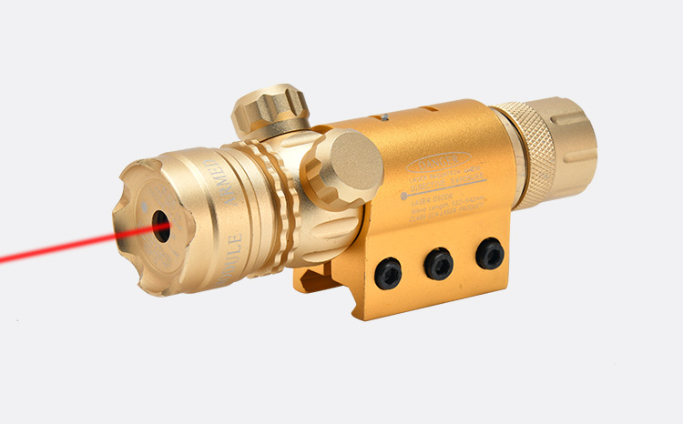 土豪金抗震激光低基管夹红外线瞄准器绿激光校准上下左右可调激光详情11