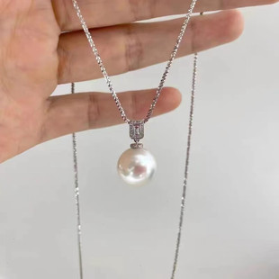 The new 925 silver Starry Sky pearl necklace for women is versatile and can be worn multiple times. It is a round autumn and winter sweater chain that does not fade pic 17