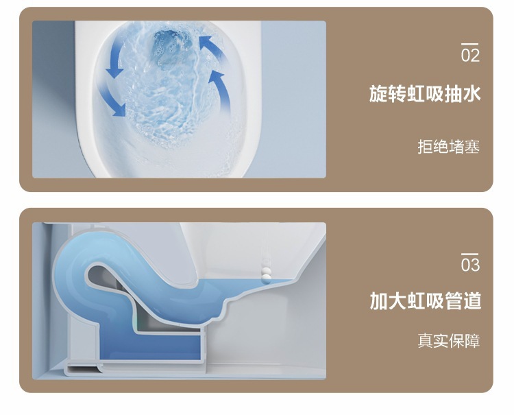 箭.牌马桶家用静音虹吸式一体式防堵防臭卫生间抽水小户型坐便器详情9