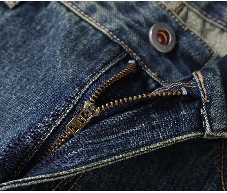 春秋季潮牌男士阔腿牛仔裤 直筒宽松美式高街风格 男生百搭休闲长裤子 其他分类款式随机详情14