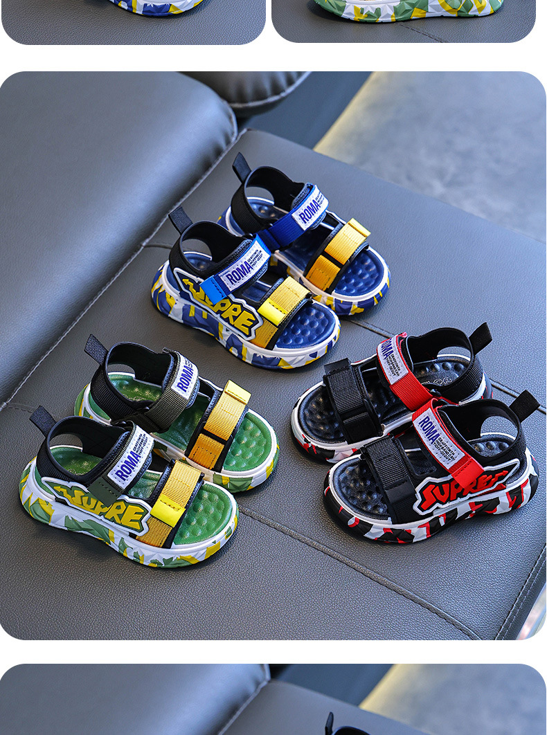 男童凉鞋2024新款夏季中大童韩版小男孩鞋子休闲软底儿童沙滩鞋潮详情15