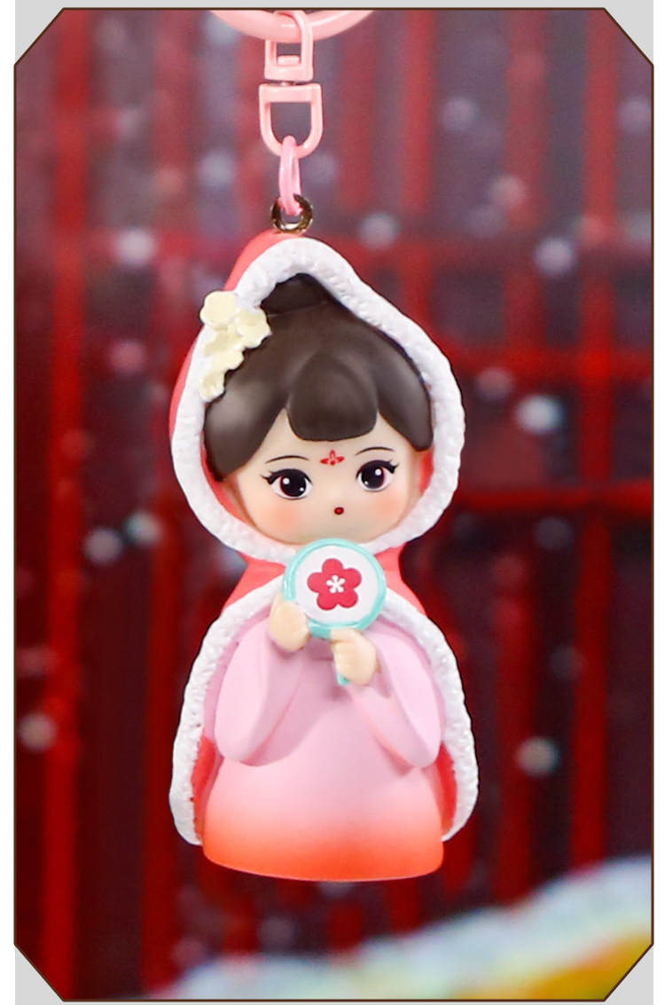 国色长歌钥匙扣 国潮古风古韵设计钥匙扣书包背包挂件挂饰批发详情5