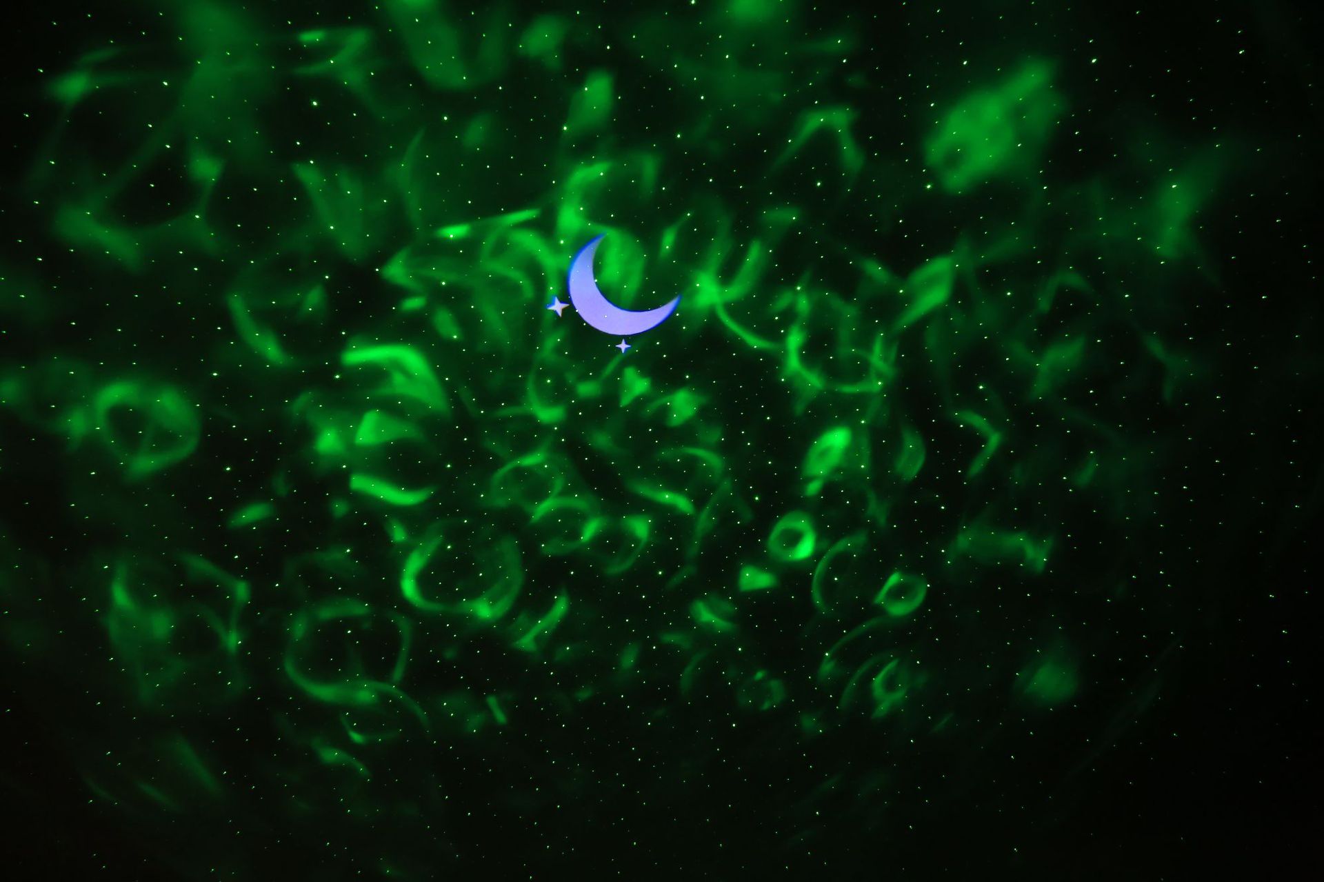 Customized aircraft engine black moon starry sky projection light, laser RGB ambient light, smart night light pic 18