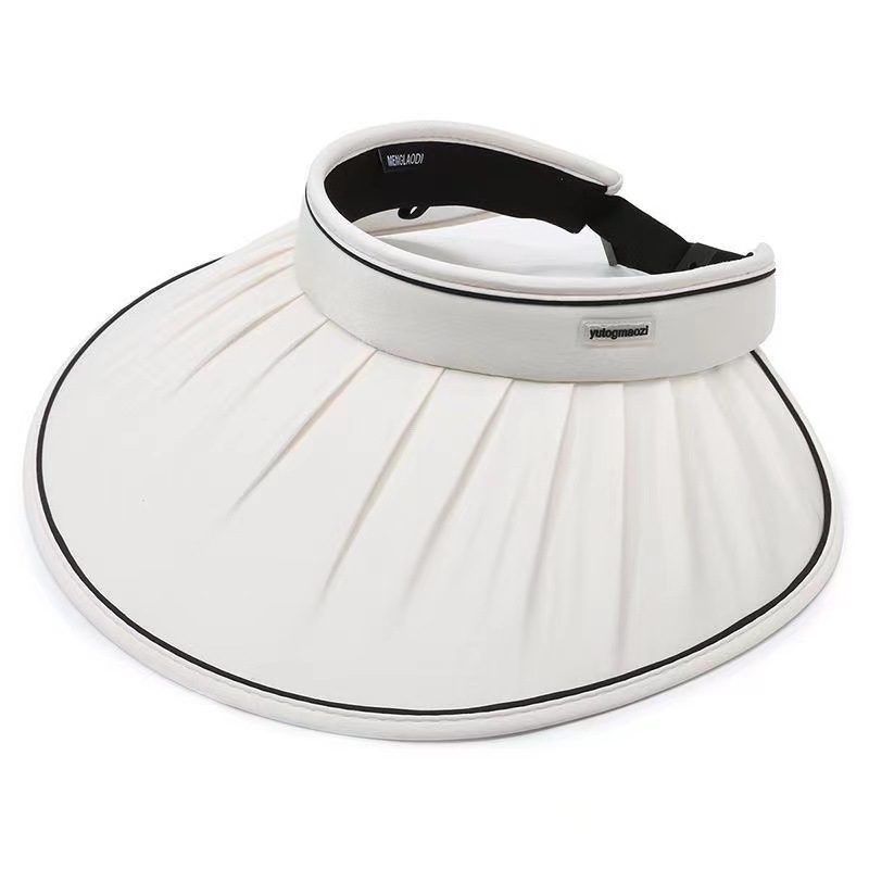 Ice Silk Hollow top sun Hat for women, folding and breathable, summer UV large-brim sun hat, outdoor sun hat, Internet celebrity pic 12