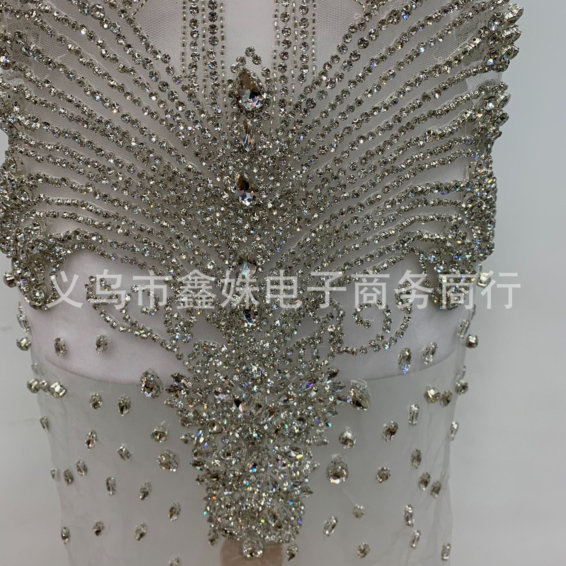 Ultra-heavy industry luxury hand-beaded luxury wedding dress and evening gown glass rhinestone cut pieces clothing accessories pic 6