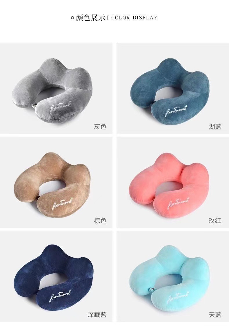 批发驼峰U型枕定 制logo办公室午休枕颈枕护颈枕飞机汽车u型枕头详情10