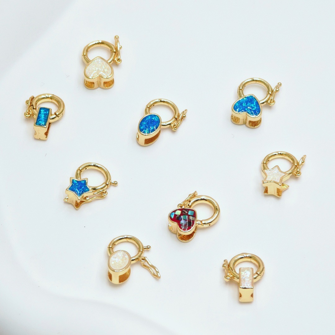 18K澳宝扣金色龙虾扣饰品扣子手链收尾连接弹簧扣diy配件材料详情11