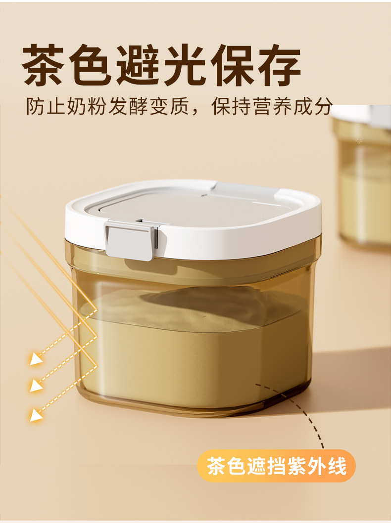 奶粉分装奶粉罐婴儿米粉密封罐五谷杂粮密封盒便携外出防潮奶粉盒详情8