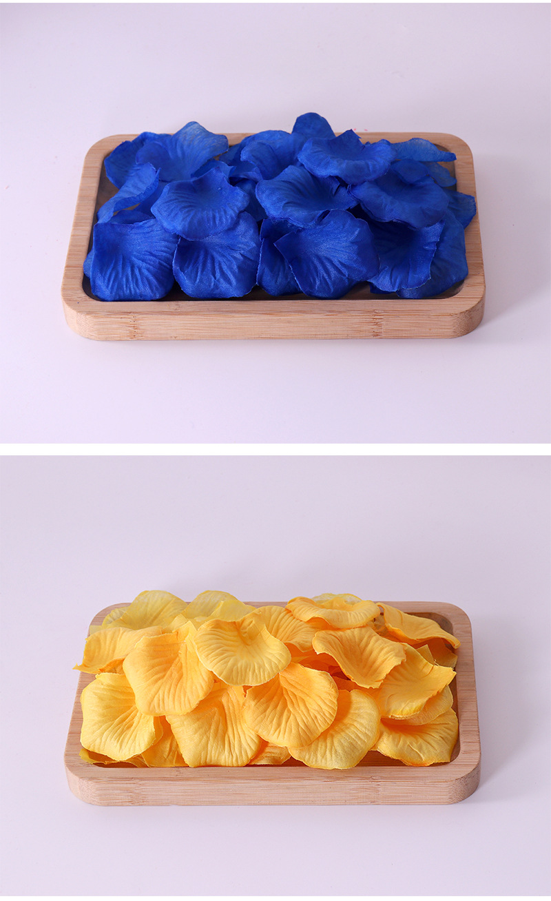 1000片玫瑰花瓣仿真手抛婚庆场景布置求婚表白工艺品礼品仿真花瓣详情19