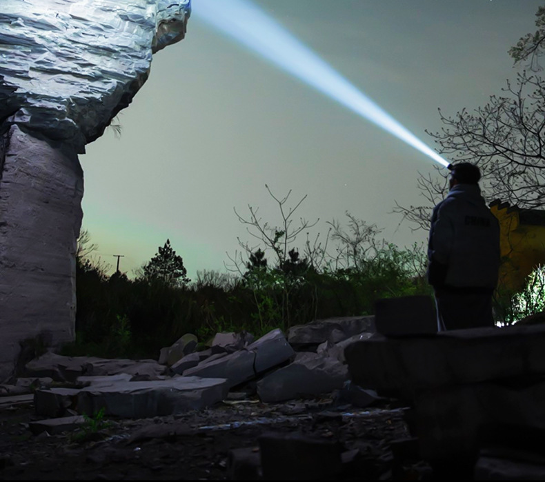 Cross-border white laser long-range headlamp, outdoor zoom headlamp, camping headlamp, multi-functional zoom intelligent digital display headlamp pic 11