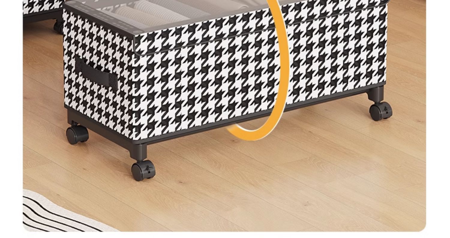 宿舍床底下收纳箱租房神器带轮透明防尘家用整理储物衣物收纳盒详情6