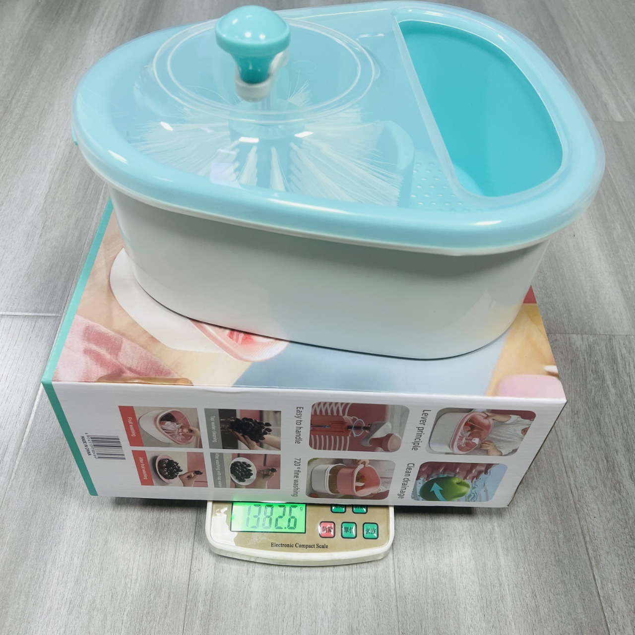 洗水果神器免手洗果蔬清洗机去农残物去污渍洗蔬菜沥水篮厂家直销详情7