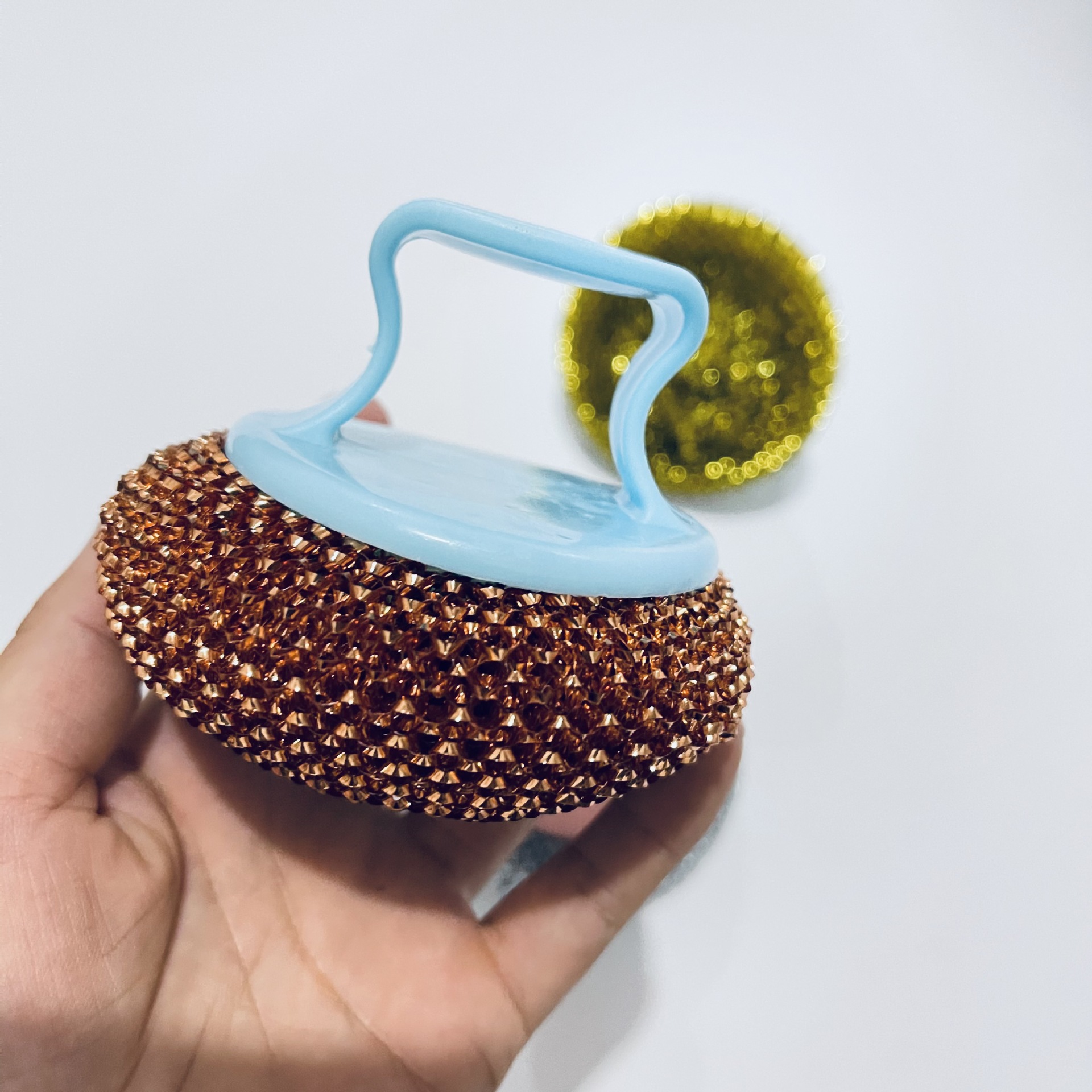 【 Zone 2-10 】 Gold Wire 【 Short Handle 】 Pot Brush 600 yuan per box Round head pot brush Gold wire Plastic Wire Pot Brush Non-damaging Pot Brush Pot Brush Steel Wool ball Cleaning Brush 1 yuan source gift pic 4