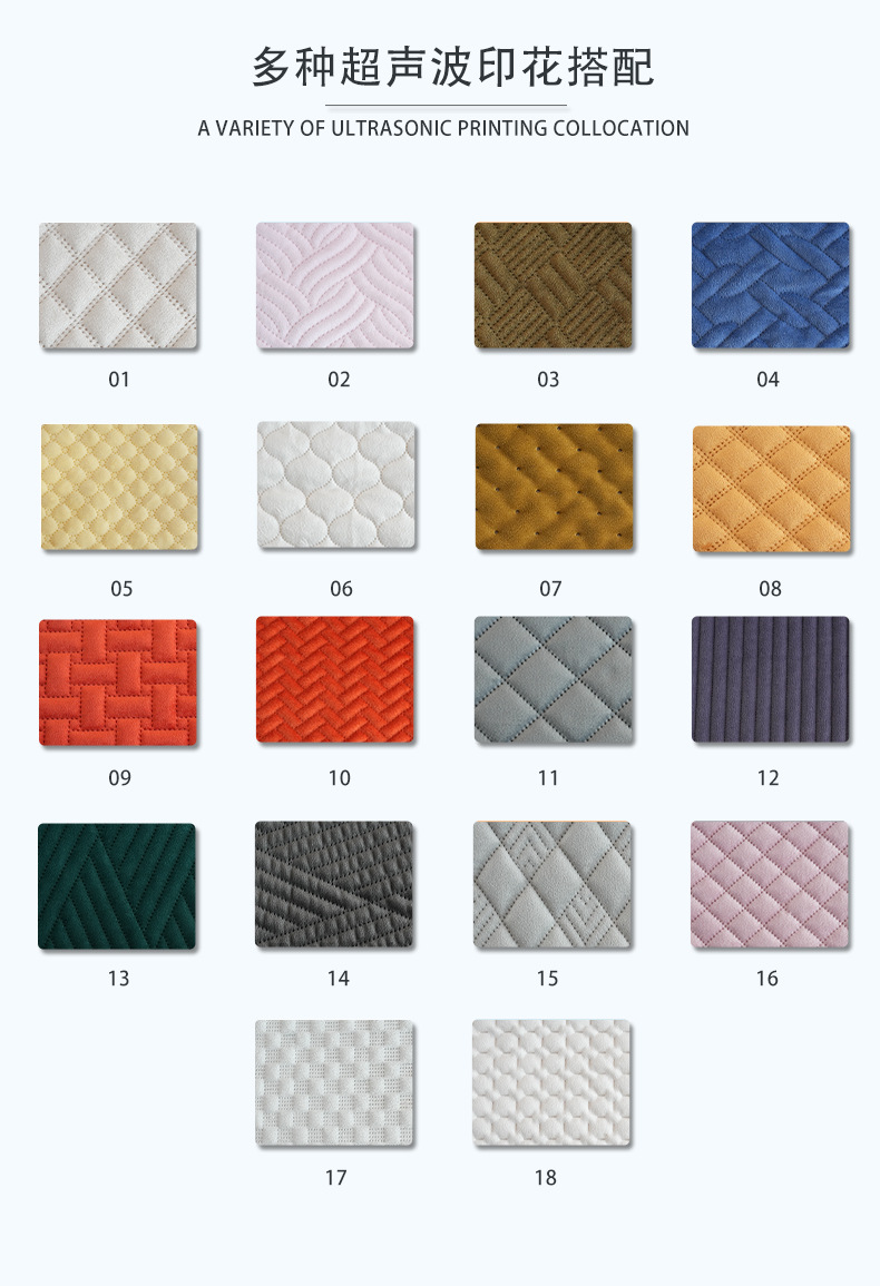 Lishi velvet ultrasonic embossed cotton-padded fabric with various embossed patterns, Dutch velvet clothing sofa fabric in stock pic 6