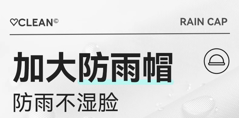 透明雨衣女模特款防风防水时尚穿搭雨衣详情6