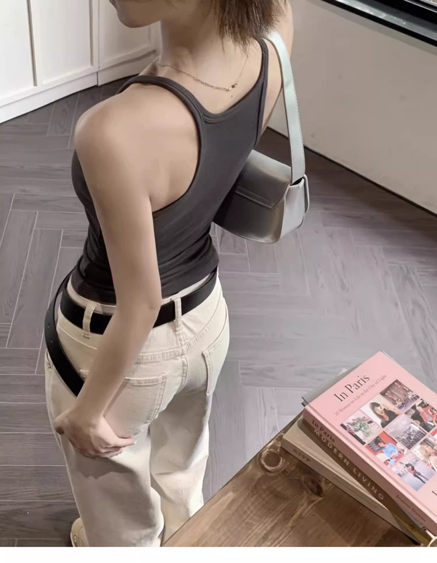 甄选螺纹棉2025夏装新款辣妹胸垫吊带背心女工字内搭外穿美背上衣详情11