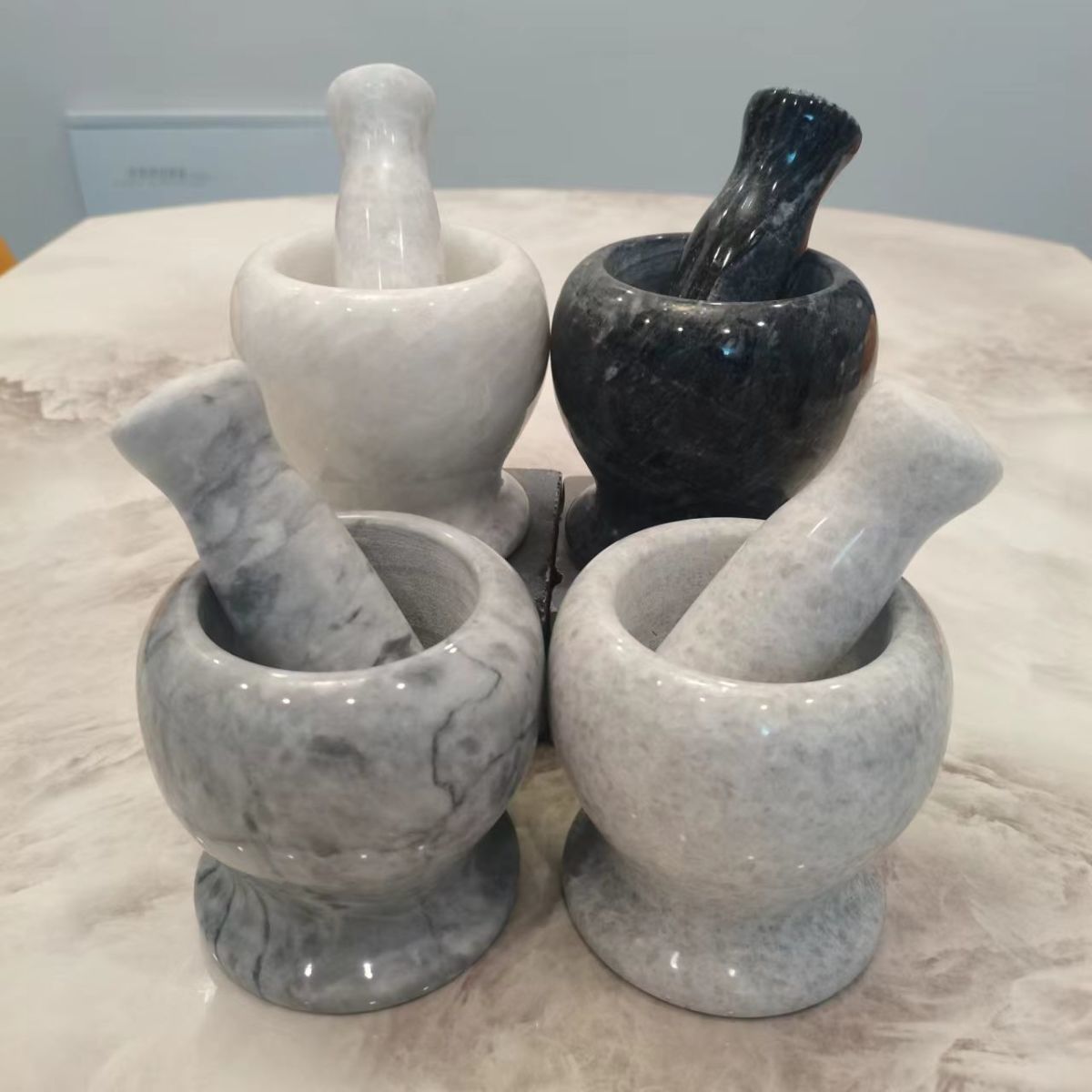 Garlic pounding stone mortar, old-fashioned garlic paste maker, garlic peeler, stone garlic mortar, garlic paste jar, multi-functional garlic paste maker, garlic paste crushing tool pic 4