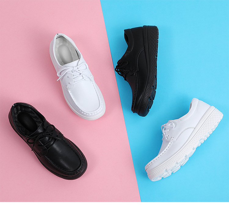 女鞋批发秋冬系带百搭护士鞋女软底透气厚底时尚休闲鞋舒适平底鞋详情17