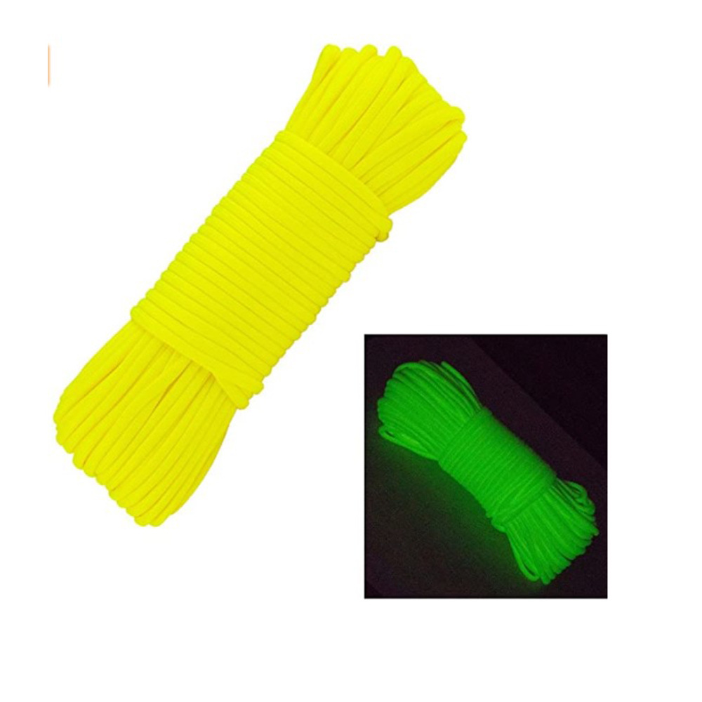 7芯4mm夜光伞绳户外多功能登山伞兵牵引编织绳天幕防风绳可定尺寸详情7