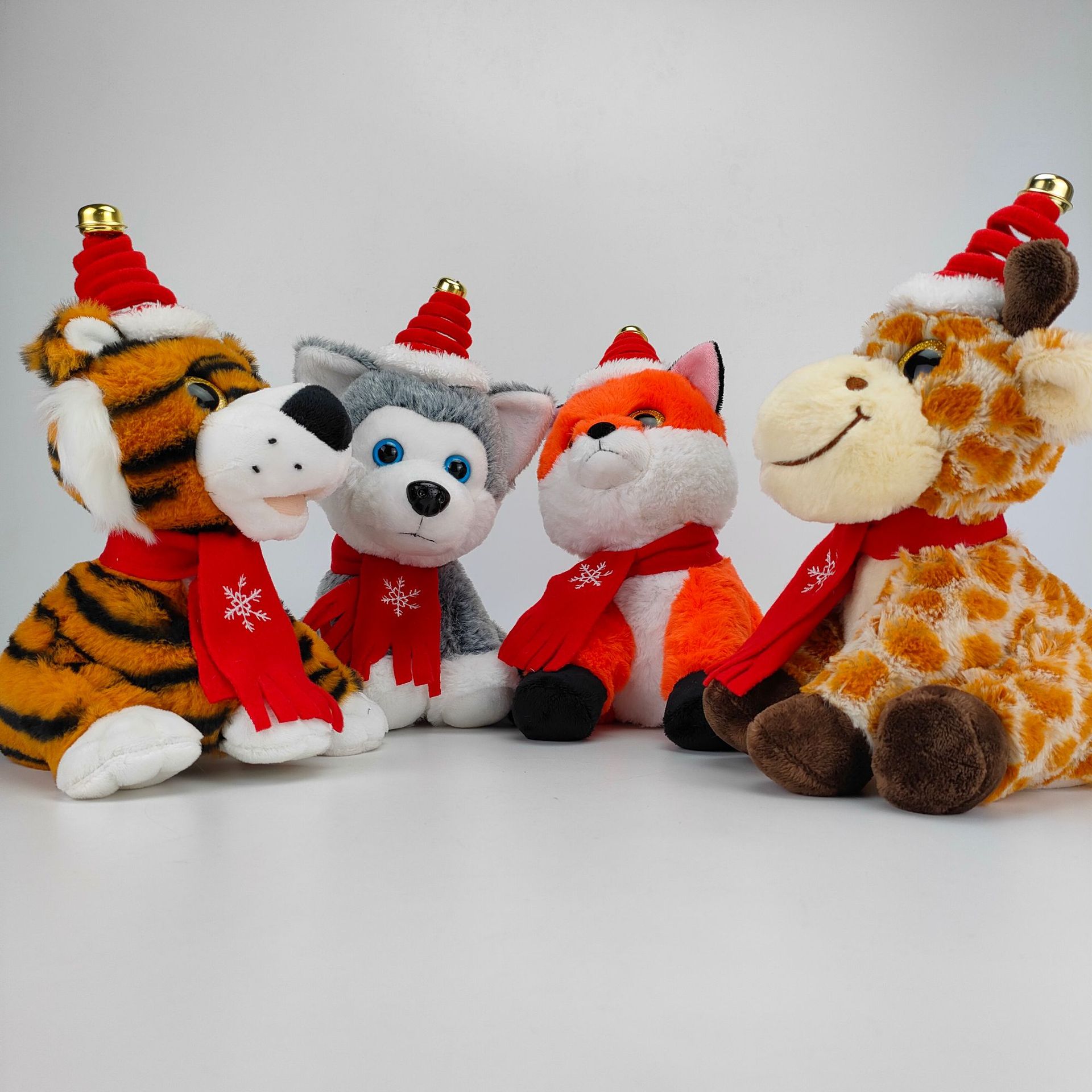 Cross-border exclusive Saks Christmas Three Treasures Plush Electric Toy Series Tree Stump Christmas Tree plush Electric toy pic 19