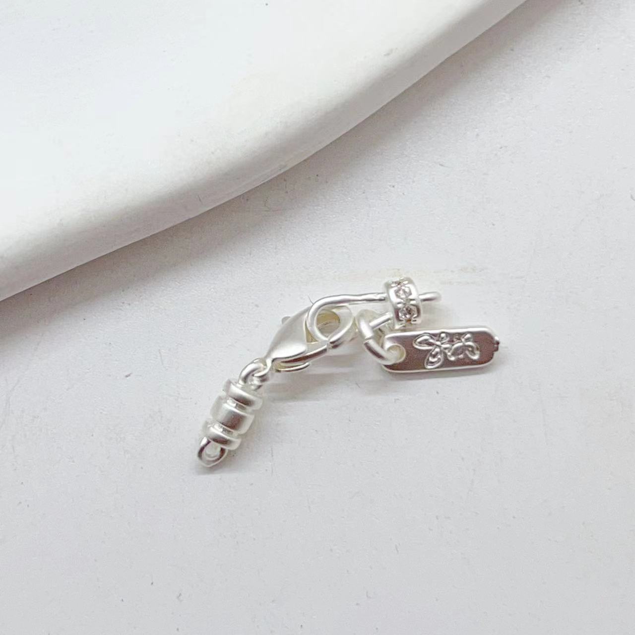 Copper electroplated 14 gold color-preserving hook diy necklace bracelet clasp micro-inlaid zircon detachable link clasp pic 5