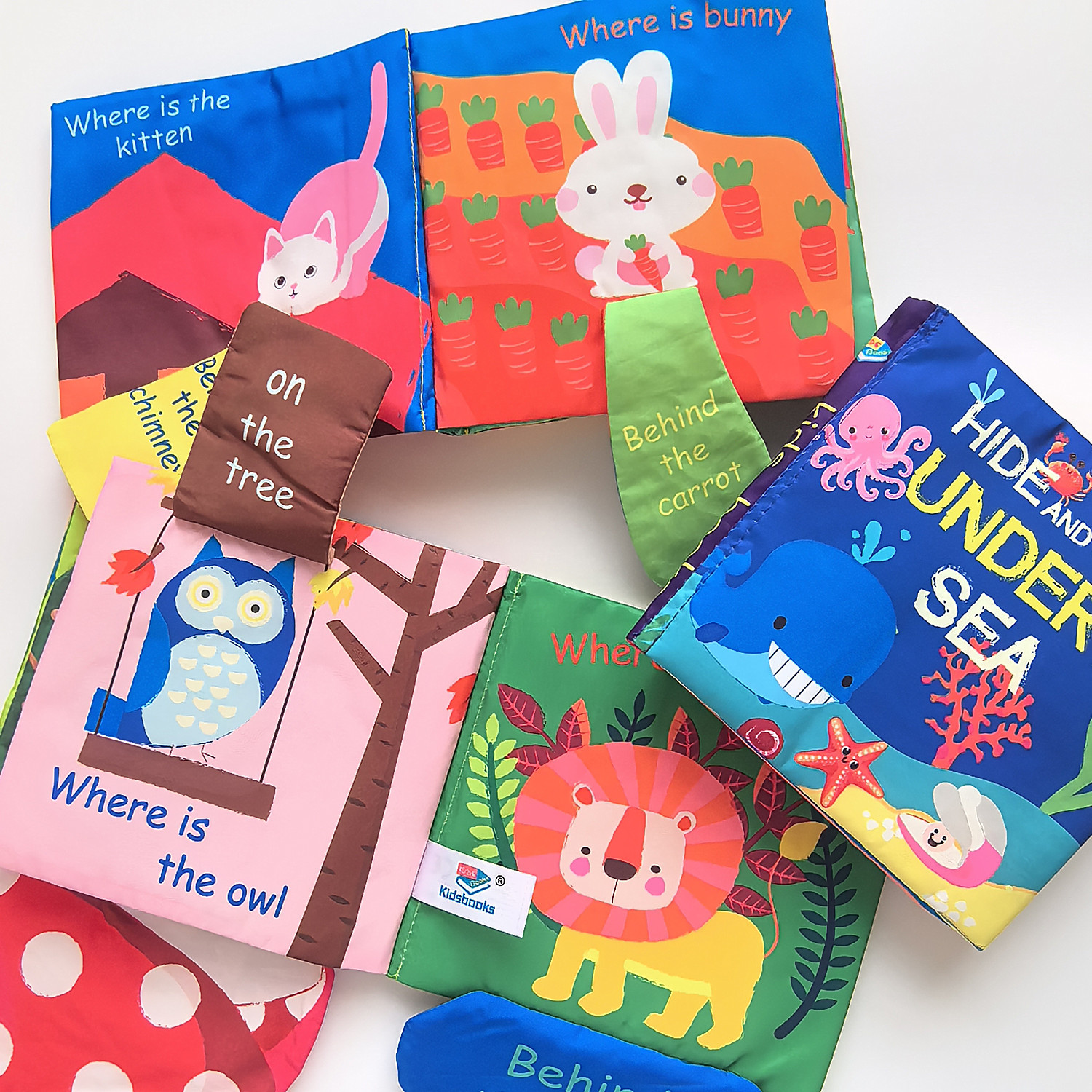 kidsbooks婴儿立体尾巴布书宝宝撕不烂安静布書动物尾巴布书厂家详情21