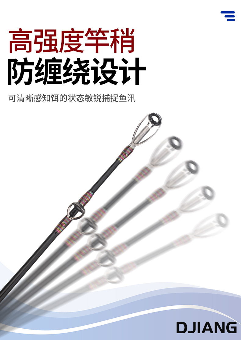 典匠三节便携船钓竿超硬路亚竿铁板竿碳素直柄1.8-2.4米海钓船竿详情4