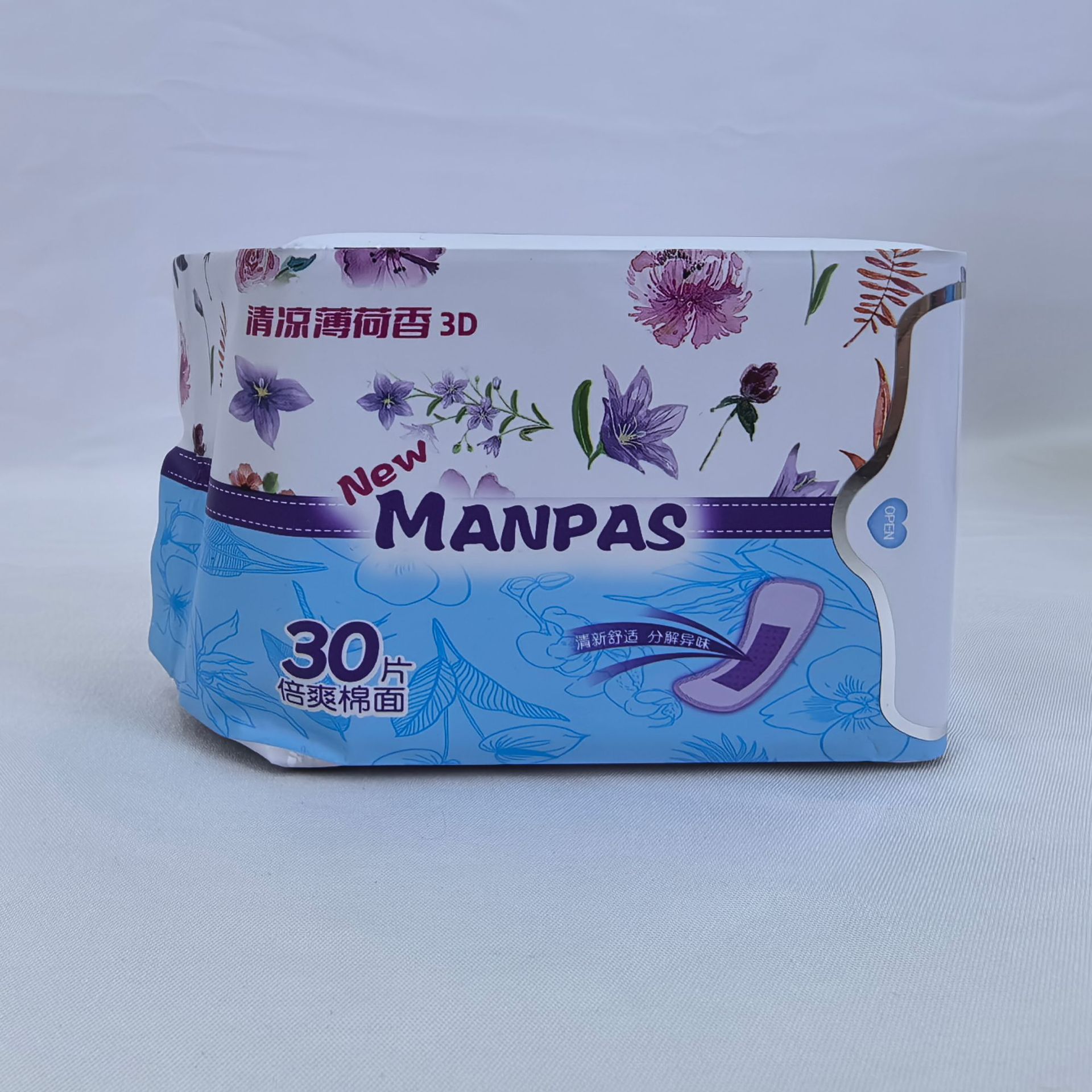 外贸30片装卫生巾155mm卫生护垫日用夜用卫生巾整箱批女生用品详情5