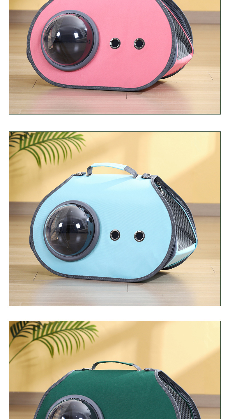 Rongka Pet Cross-border foldable breathable Cat Bag, portable crossbody and hand-held pet bag, Space Visible cat bag pic 11