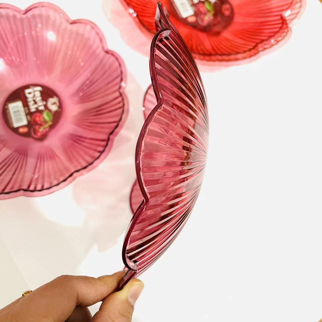 0937 transparent candy plate, snack plate, plastic plate, new style plate, new ingredient plate wholesale, 1 yuan, 2 yuan pic 3