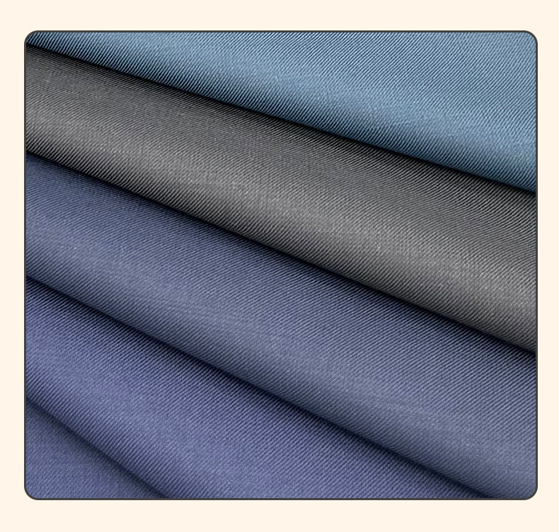 30W斜纹羊毛西服面料可机洗多色现货供应精纺毛料详情8