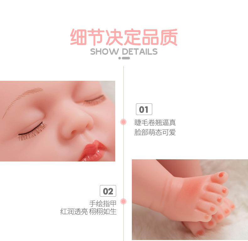 Vinyl dolls, playhouse toys, 30cm reborn dolls, simulated baby dolls, fashionable dress-up dolls wholesale pic 8