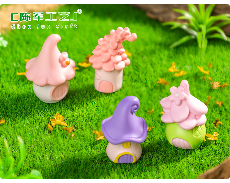 Micro-landscape creative cartoon elf little house gardening landscaping diy decorative accessories mini desktop small ornaments pic 40
