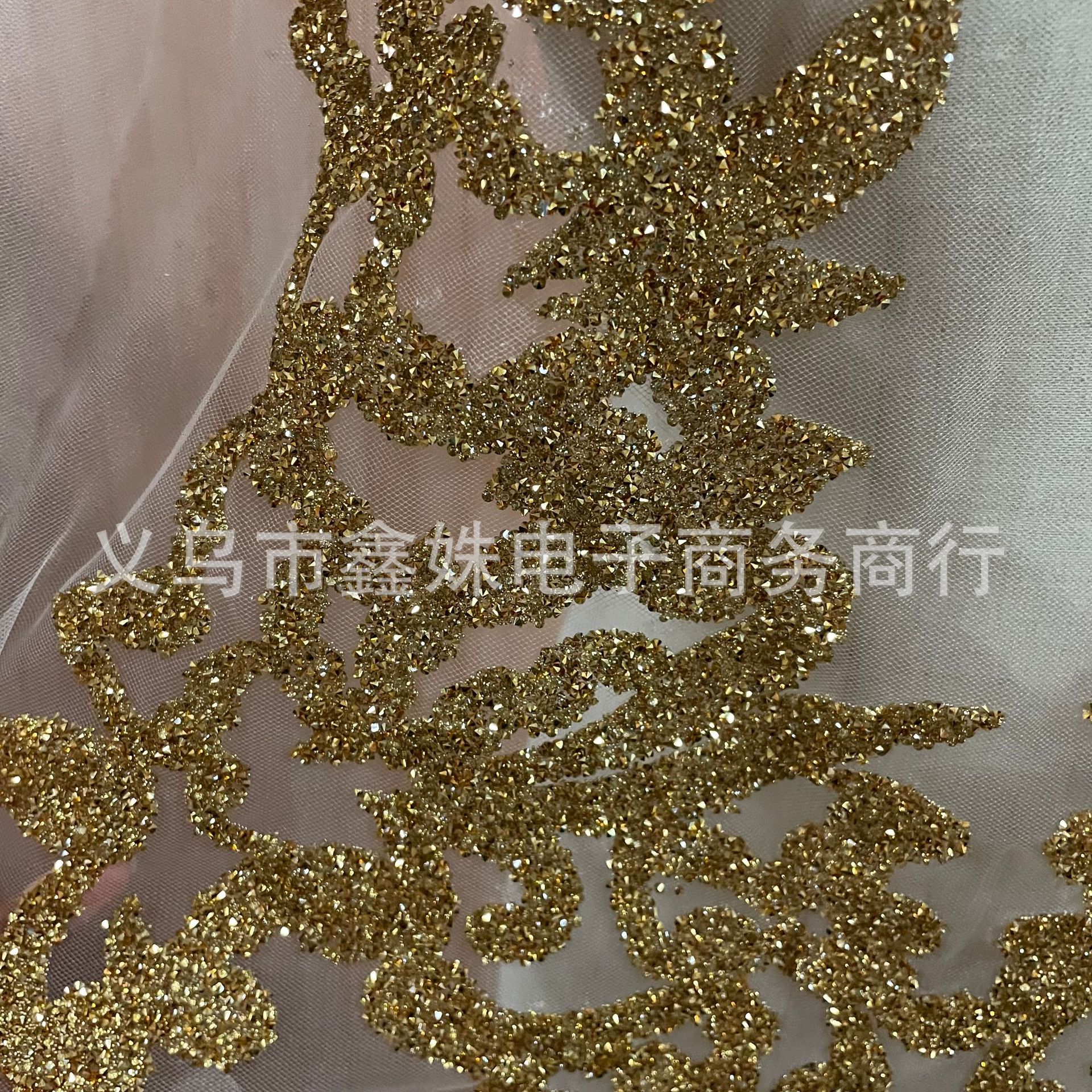 New heat transfer printed rhinestone fabric patch creative snowflake-shaped patch for clothing, hats, scarves and decorative fabric patches pic 3