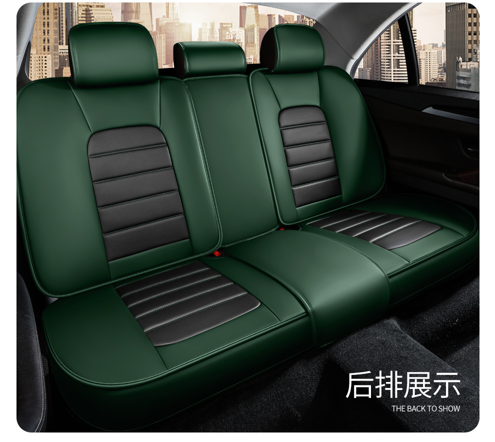 跨境亚马逊全包围全皮四季汽车坐垫夏季座椅套纳帕软皮通用款坐垫详情47