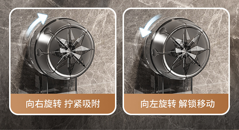 吸盘毛巾架卫生间免打孔强力壁挂浴巾架浴室置物架伸缩毛巾杆跨境详情7