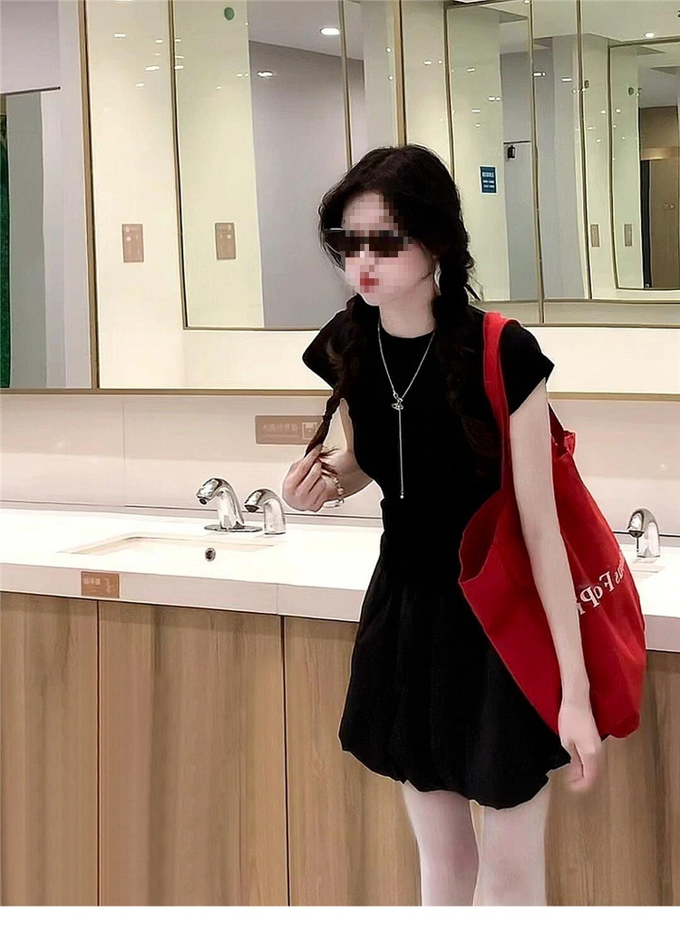 新中式黑色无袖连衣裙子女夏装搭配简约一整套年新款套装短裙详情1