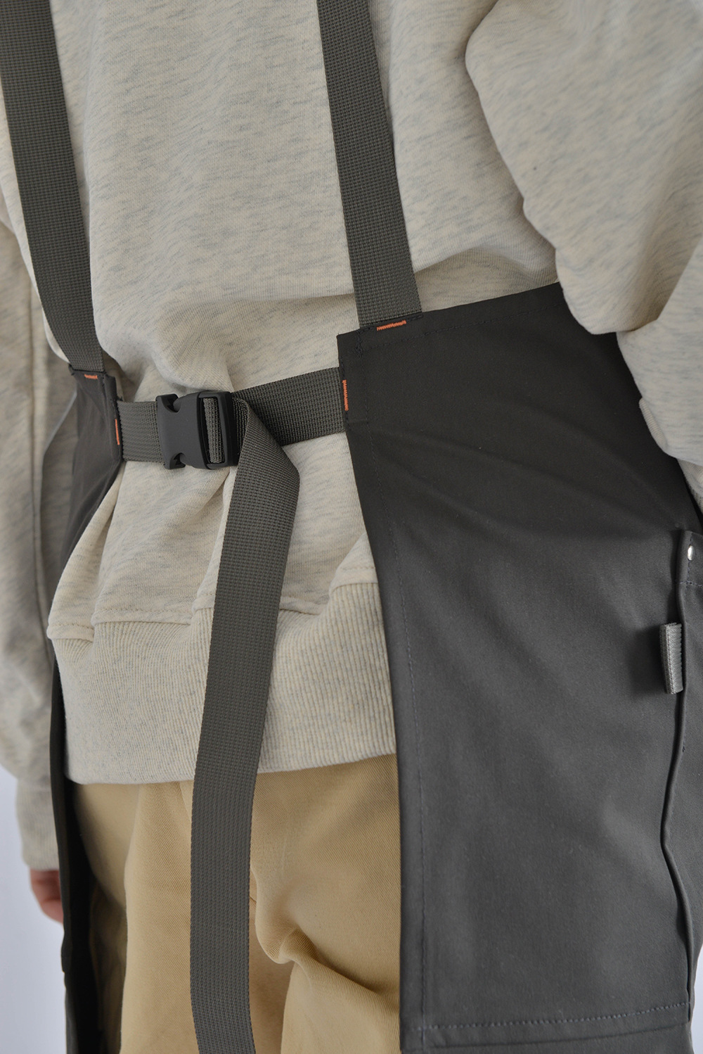 外贸工厂韩日防水式咖啡餐厅帆布围裙罩衣工作服围兜纯棉厨房制服详情17