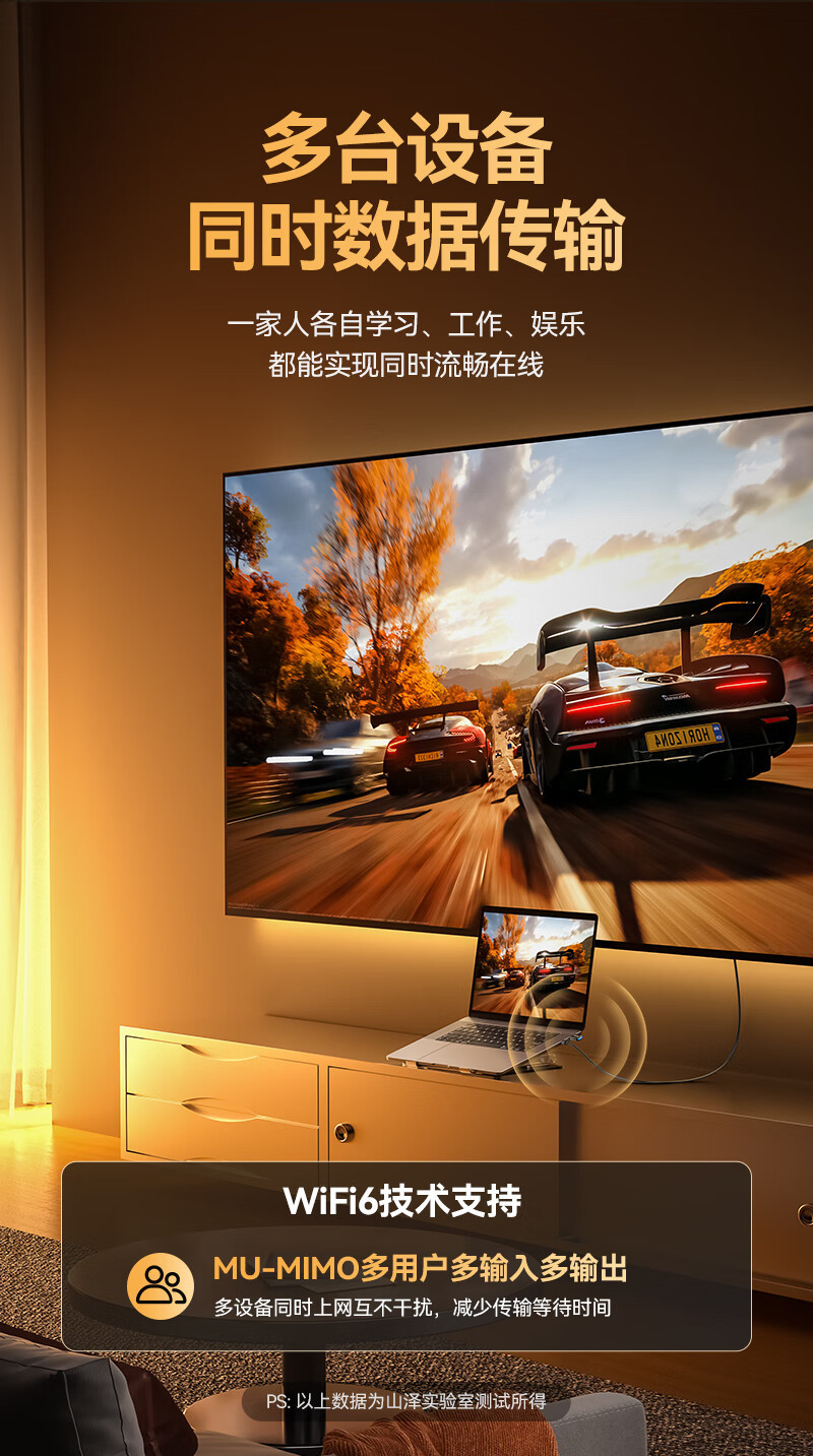 山泽USB无线网卡免驱台式电脑笔记本WiFi接收器300M600M 2.4G网卡详情3